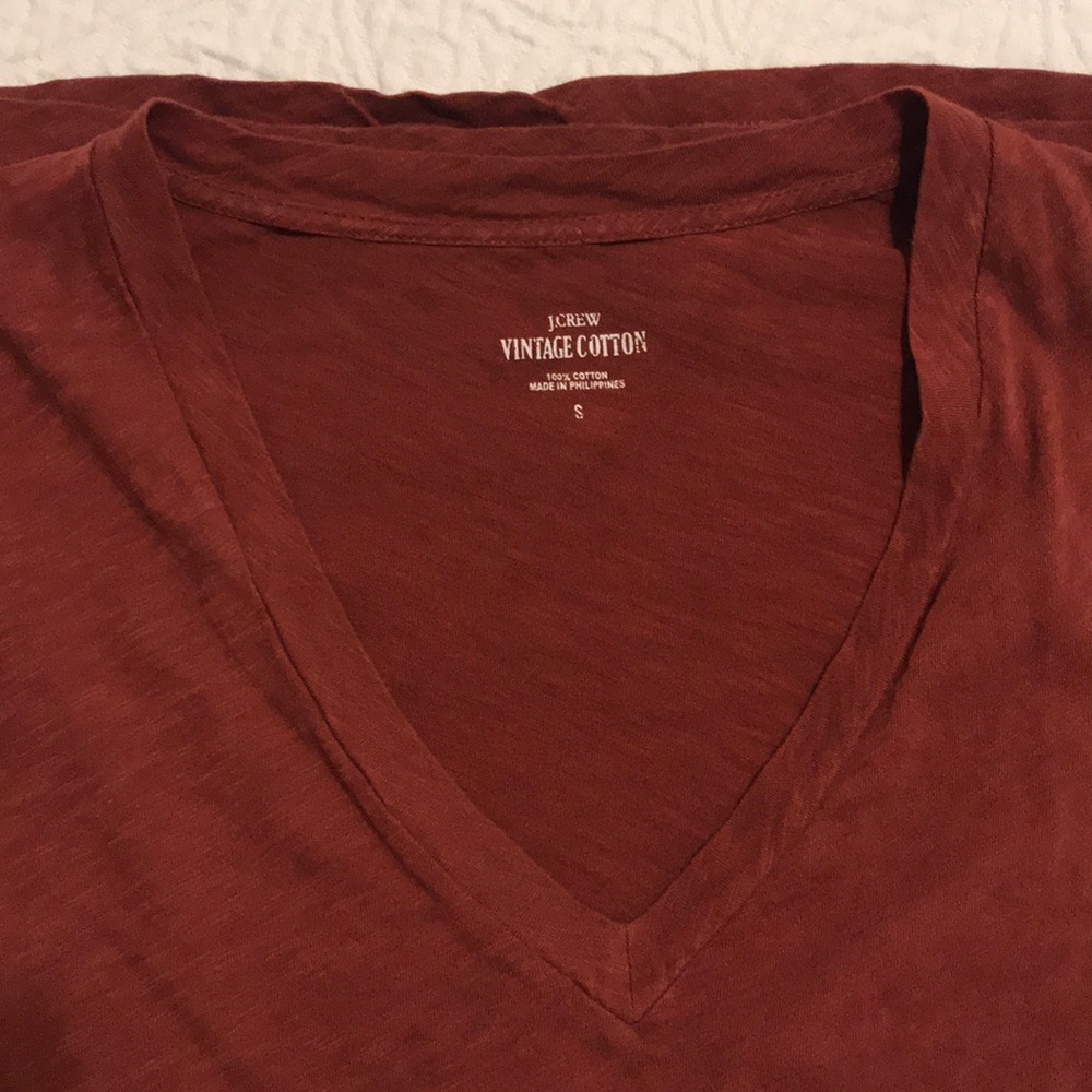 J.Crew Vintage Cotton Size Small V-Neck